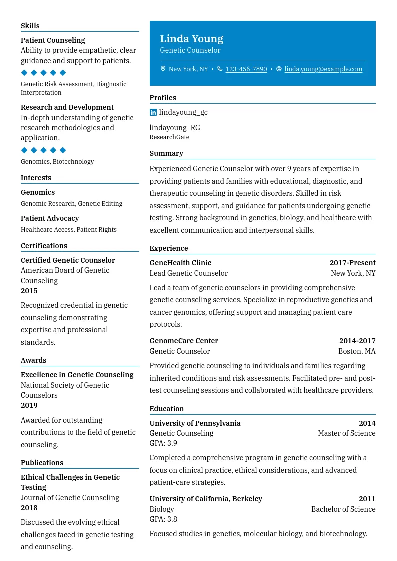 Preview of Genetic Counselor